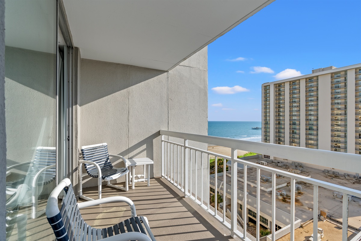 Plenty of Balcony room, just sit and enjoy the sun and waves