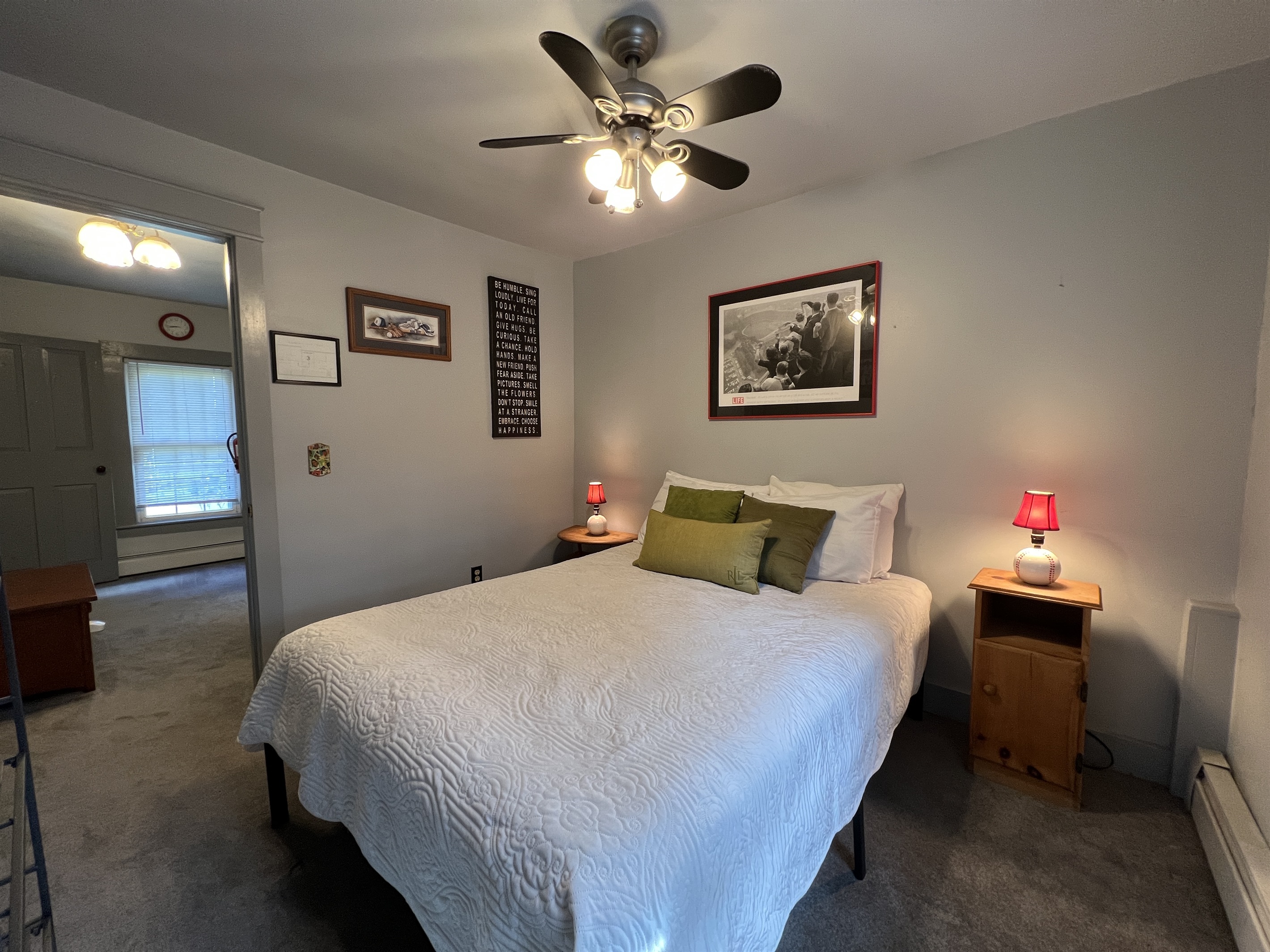 Dandelion main house Queen bedroom #3, AKA the Baseball Room!