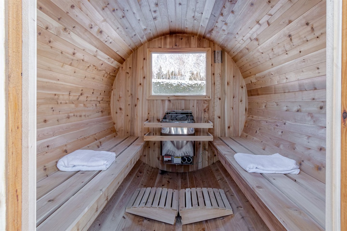 Sauna ouvert à l'année WOW!