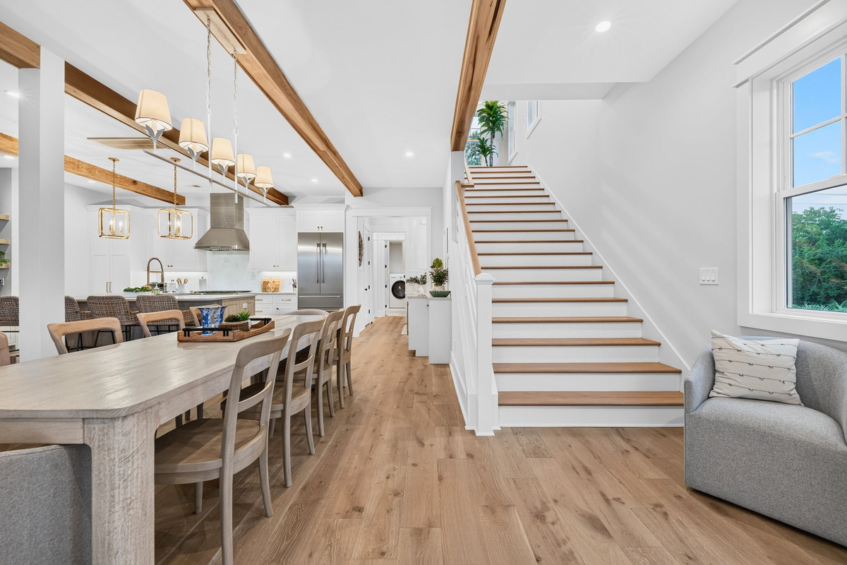 Dining & Main Stairs | Tahanan Palms | 3 38th Ave | IOP Escapes