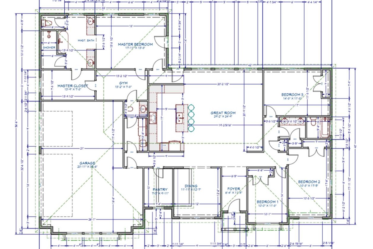 Floor Plan - The room labeled "Gym" is actually the Pantry.  The room labeled "Pantry" is actually a closet.