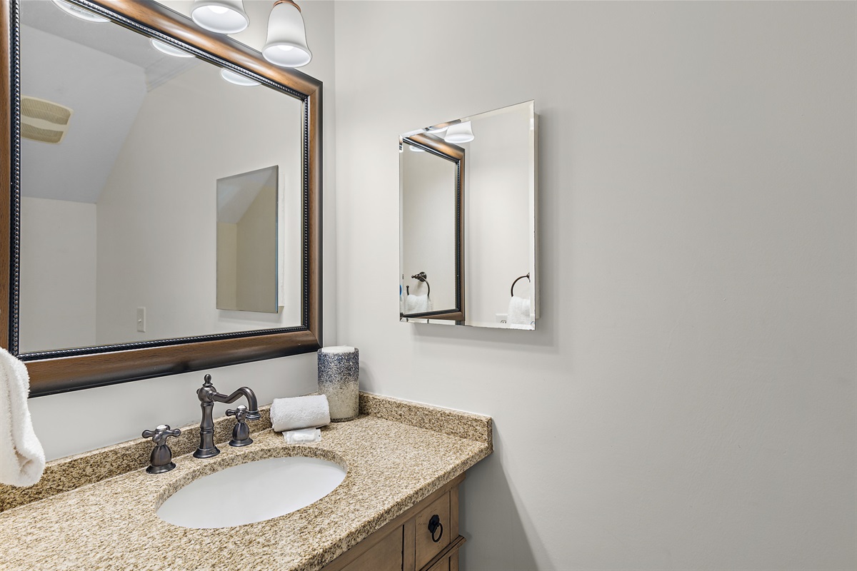 Convenient Half Bath on the first level