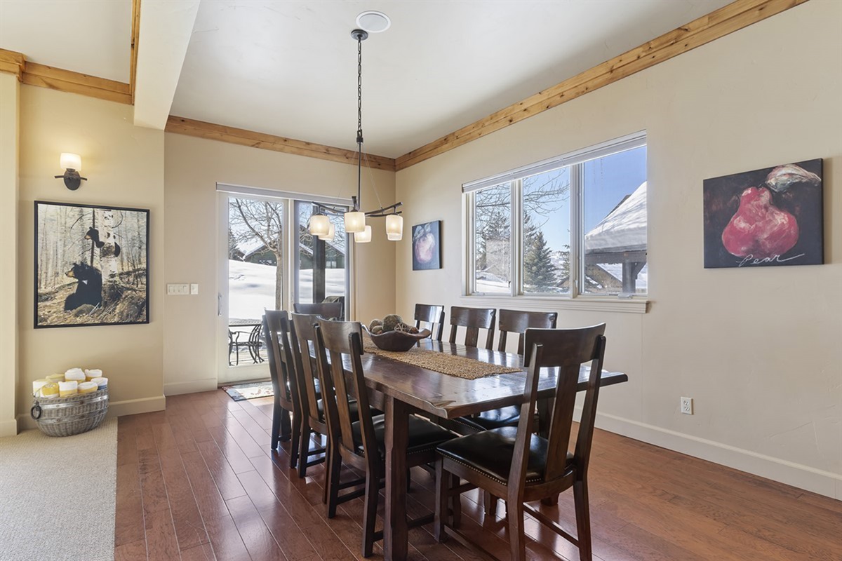 Bright dining space with beautiful natural light—meals feel a little more special here.