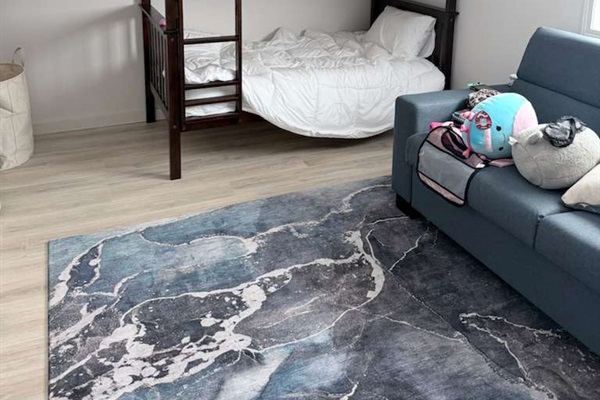 Fun and functional bunk bedroom, ideal for kids or extra guests, designed for both comfort and convenience.