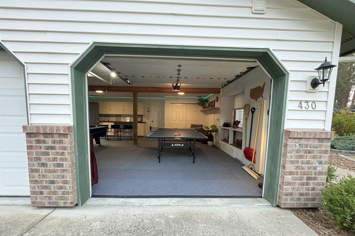 Step free entry is available from driveway to home via the game room/garage. if one person enters from front and opens garage/game room door from inside.