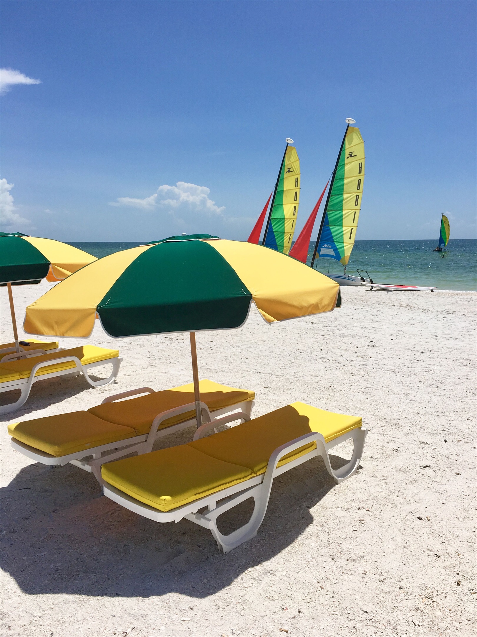 Just down the beach, rent Hobies, kayaks, jet skis. Book parasailing & boat tour