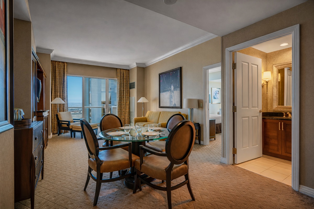 Elegant dining with breathtaking views.