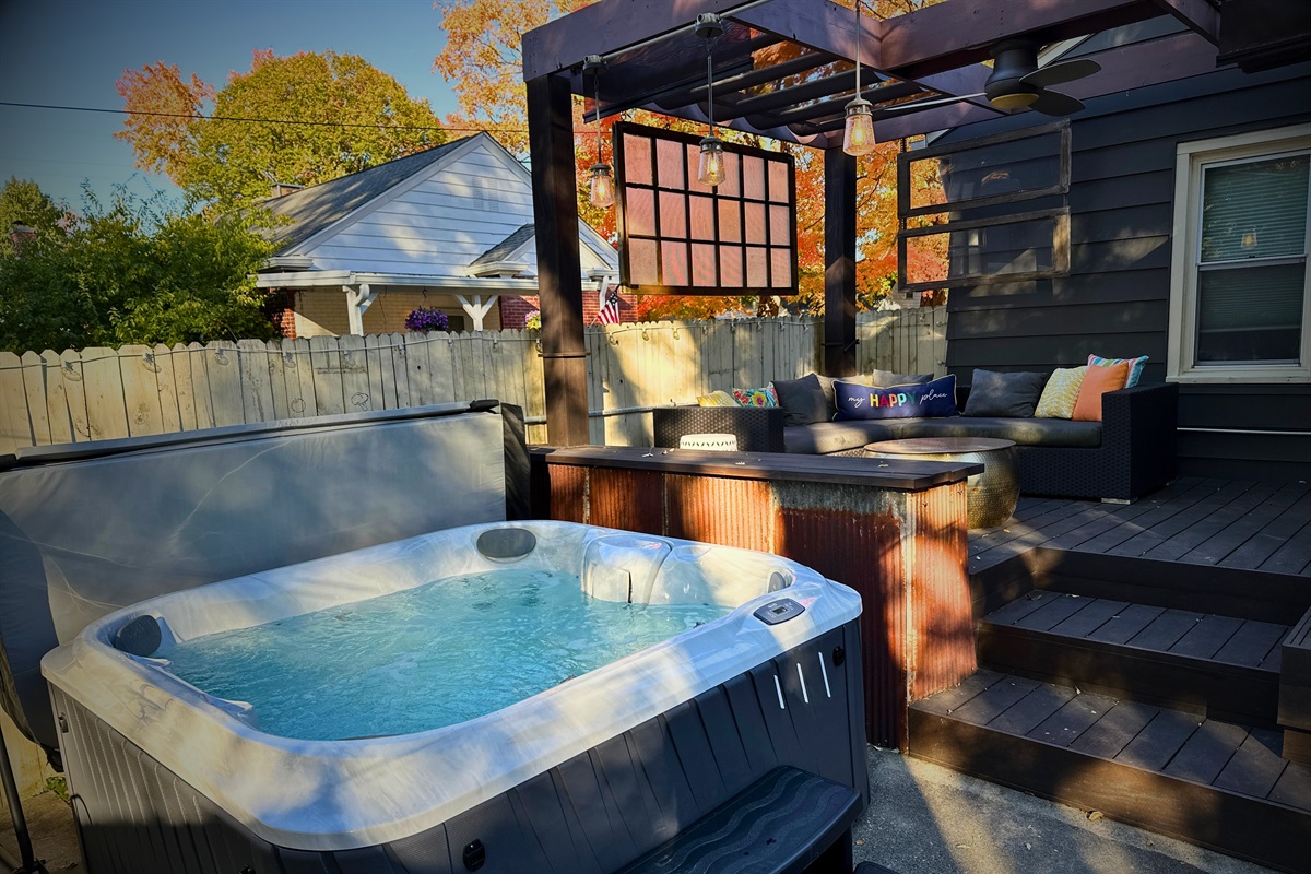 Enjoy a nice soak in the evening