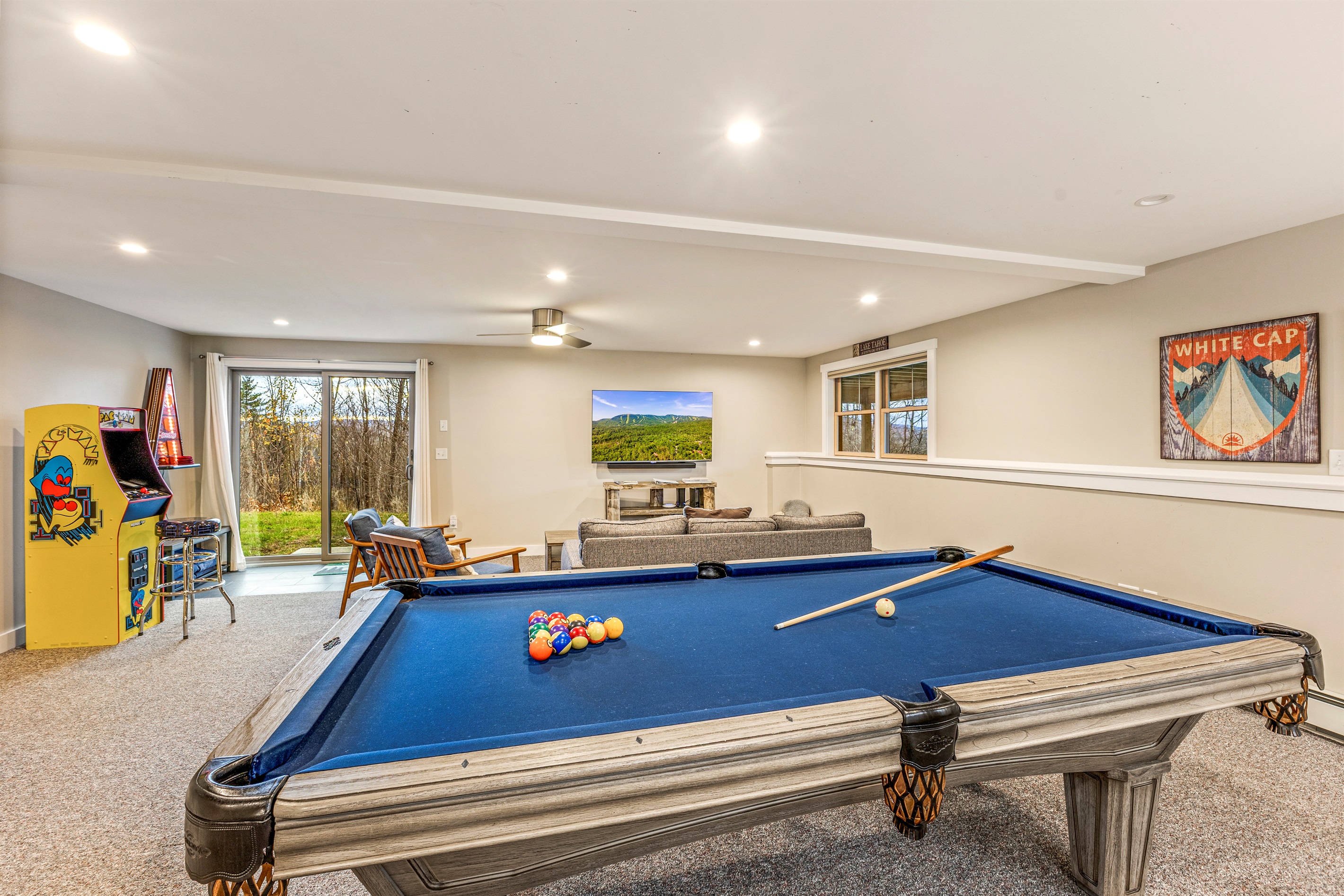 Get ready for some fun — the pool table is ready and waiting!