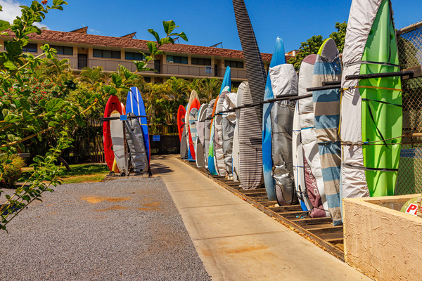 Surf board storage