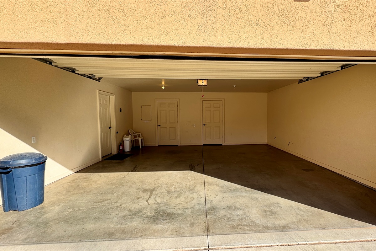 2-Car Garage with plenty of space for your toys!