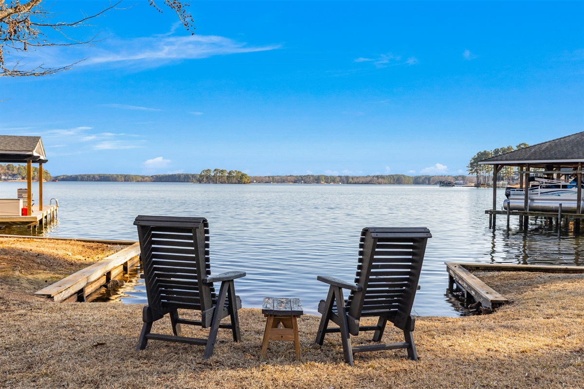 Outdoor Retreat: Bask in serene lake views from your own private seating area!