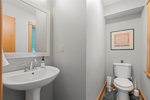 Half bath, near kitchen
