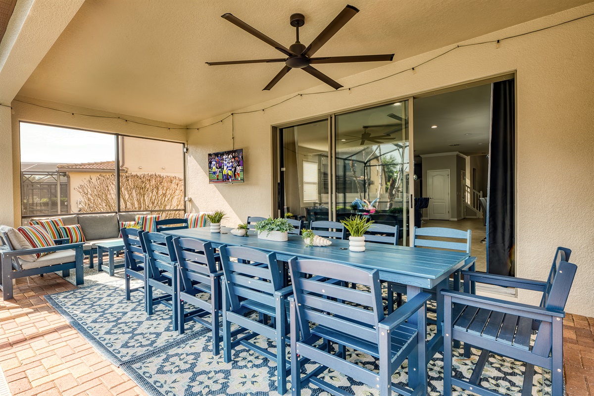 Patio Area with Dining for 12