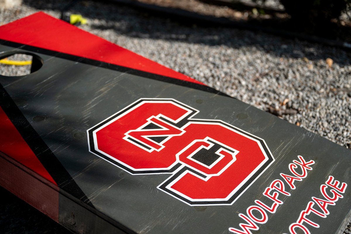 A little Wolfpack spirit can be found throughout the property.