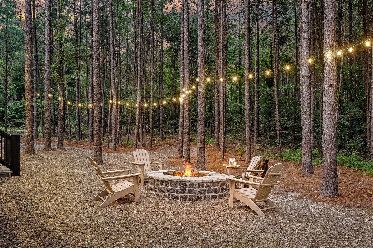 Enjoy smores and family time around the campfire.