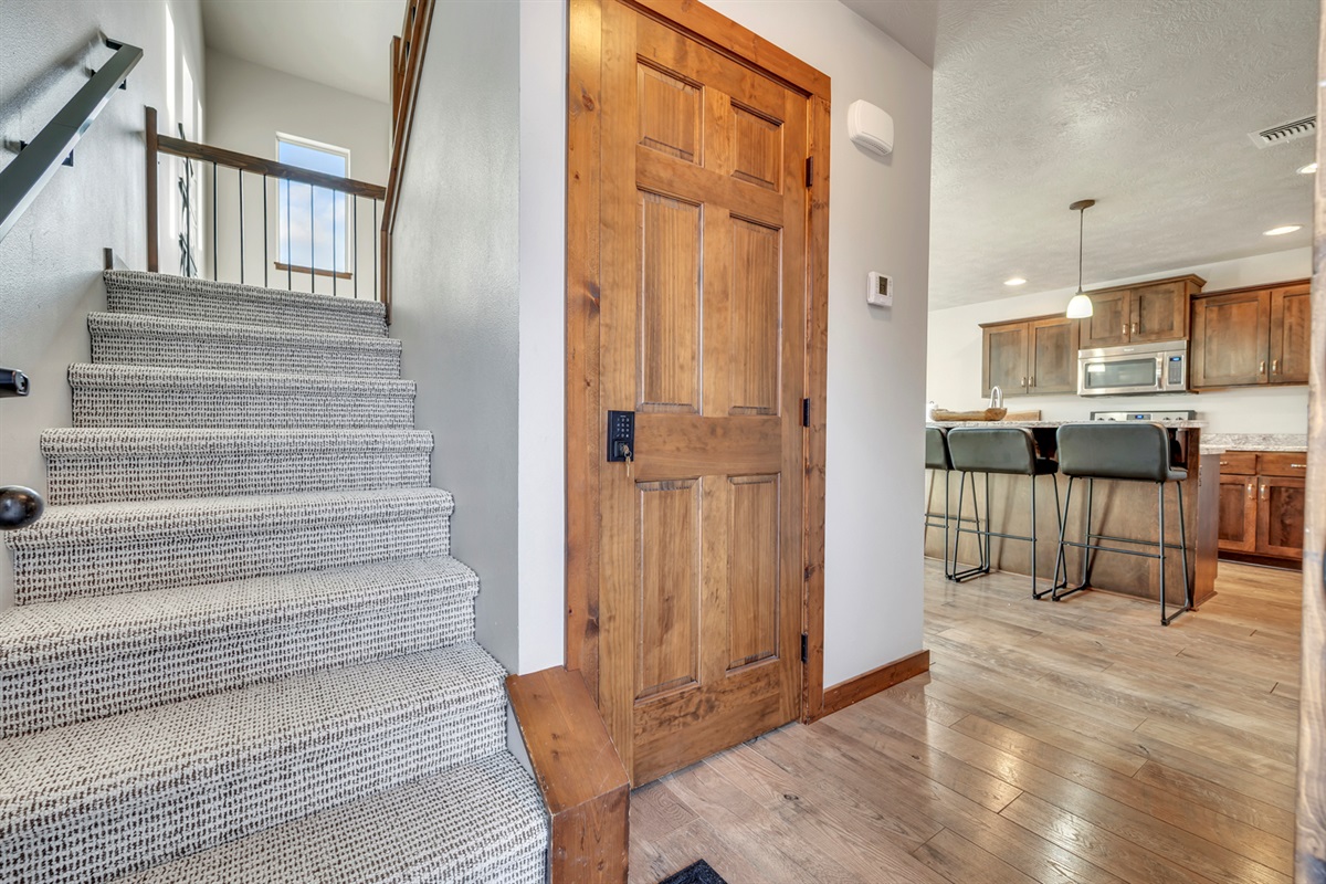 Walking in the front door! Please take off your shoes!