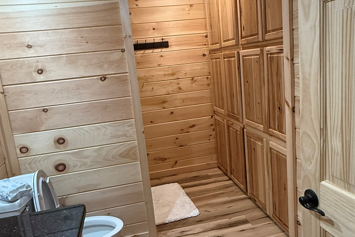 bathroom 2 in small cabin over garage