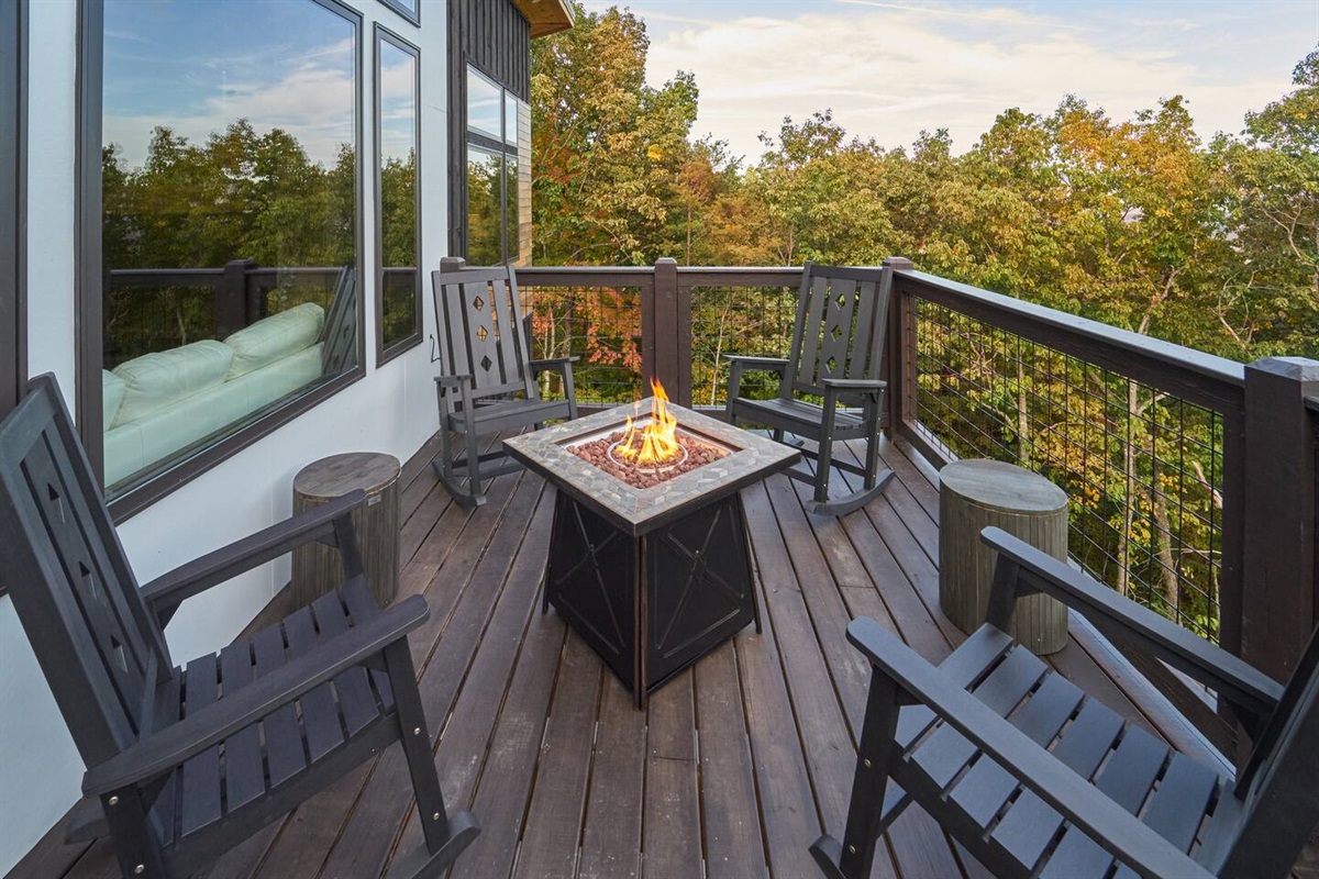 Relax on the deck and take in the magnificent views