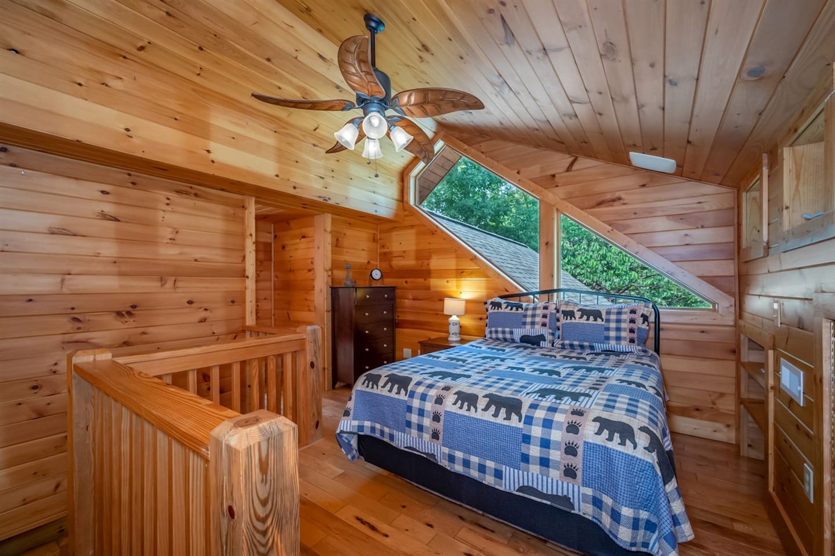 Loft bedroom # 3 with queen bed