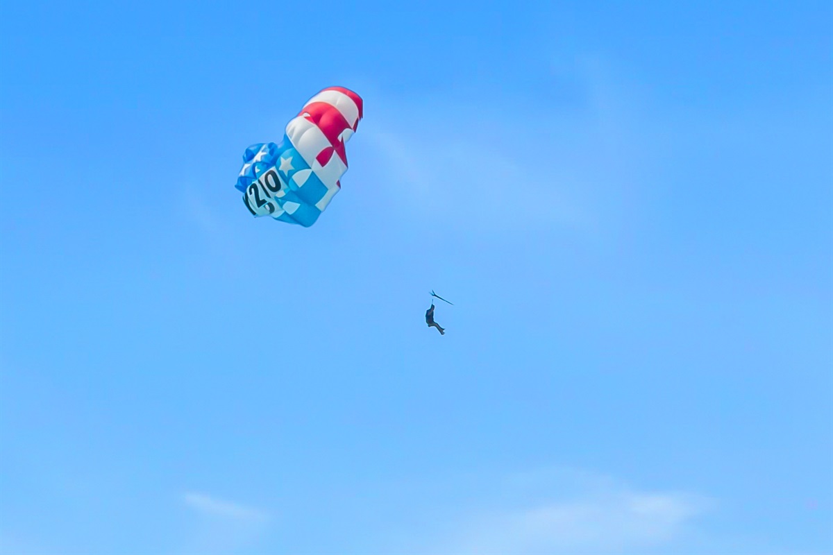 One of many watersports you can enjoy while visiting