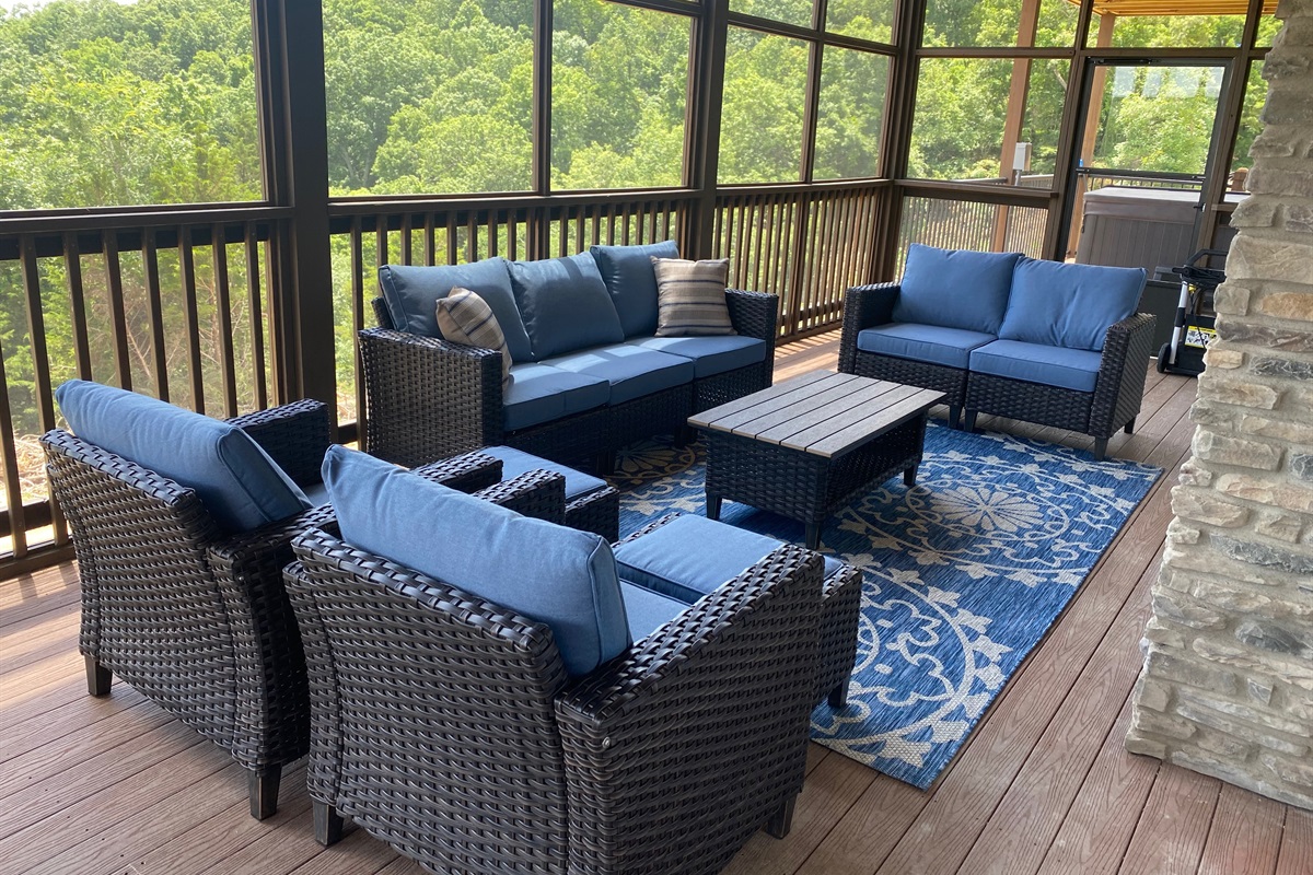Lower level screened porch