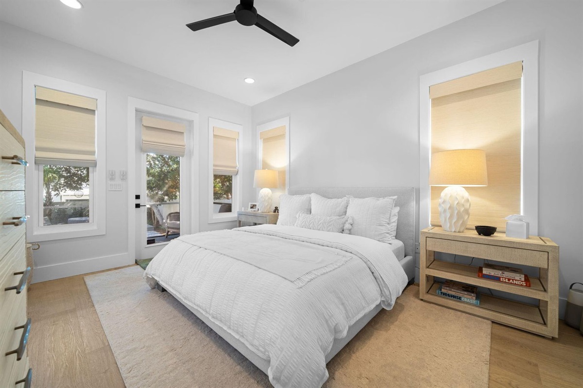 Primary suite on the first floor.