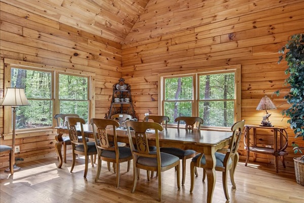 Dining space designed for connection and conversation.