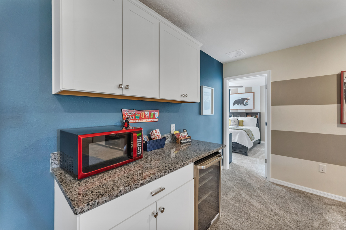 Kitchenette in 2nd floor loft / movie room