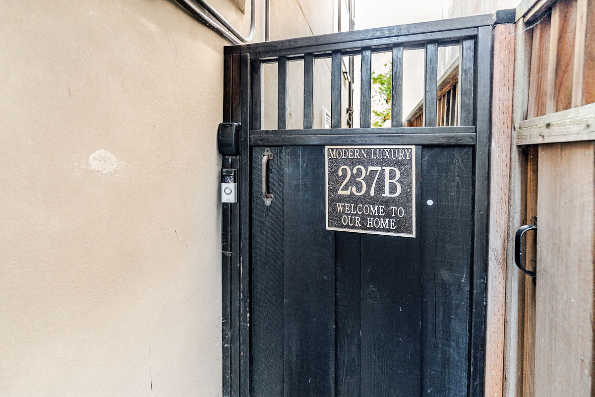 Exterior Gate Leads to Private Walkway to Ground Floor Flat