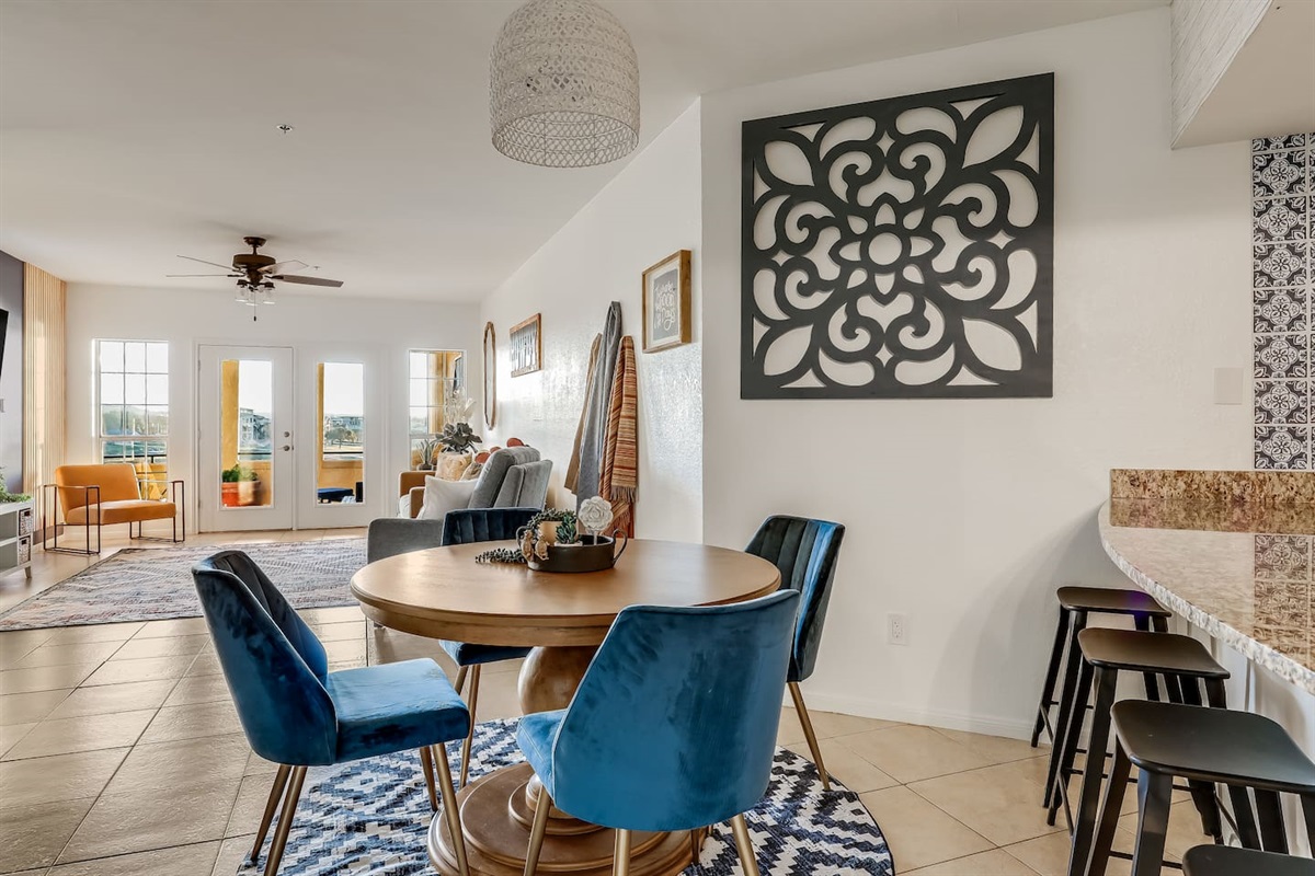 Dining Area & Bar Stools