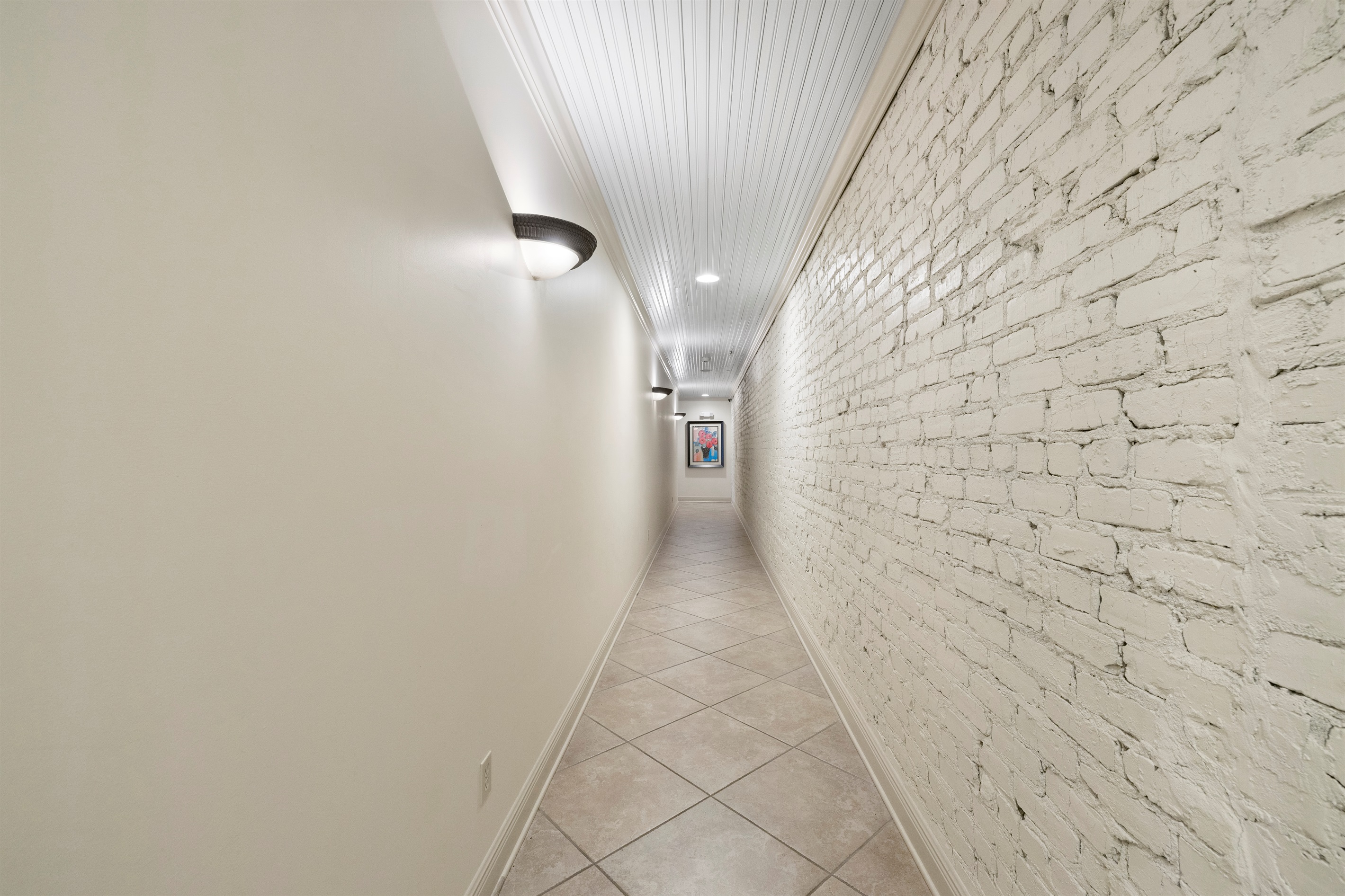 Hallway to unit