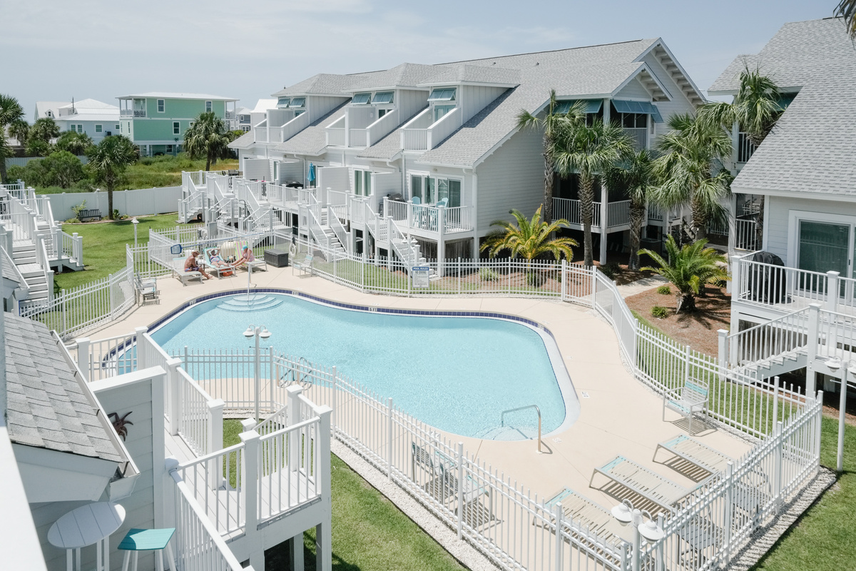 Spend your days enjoying the sparkling community pool just steps from the townhome