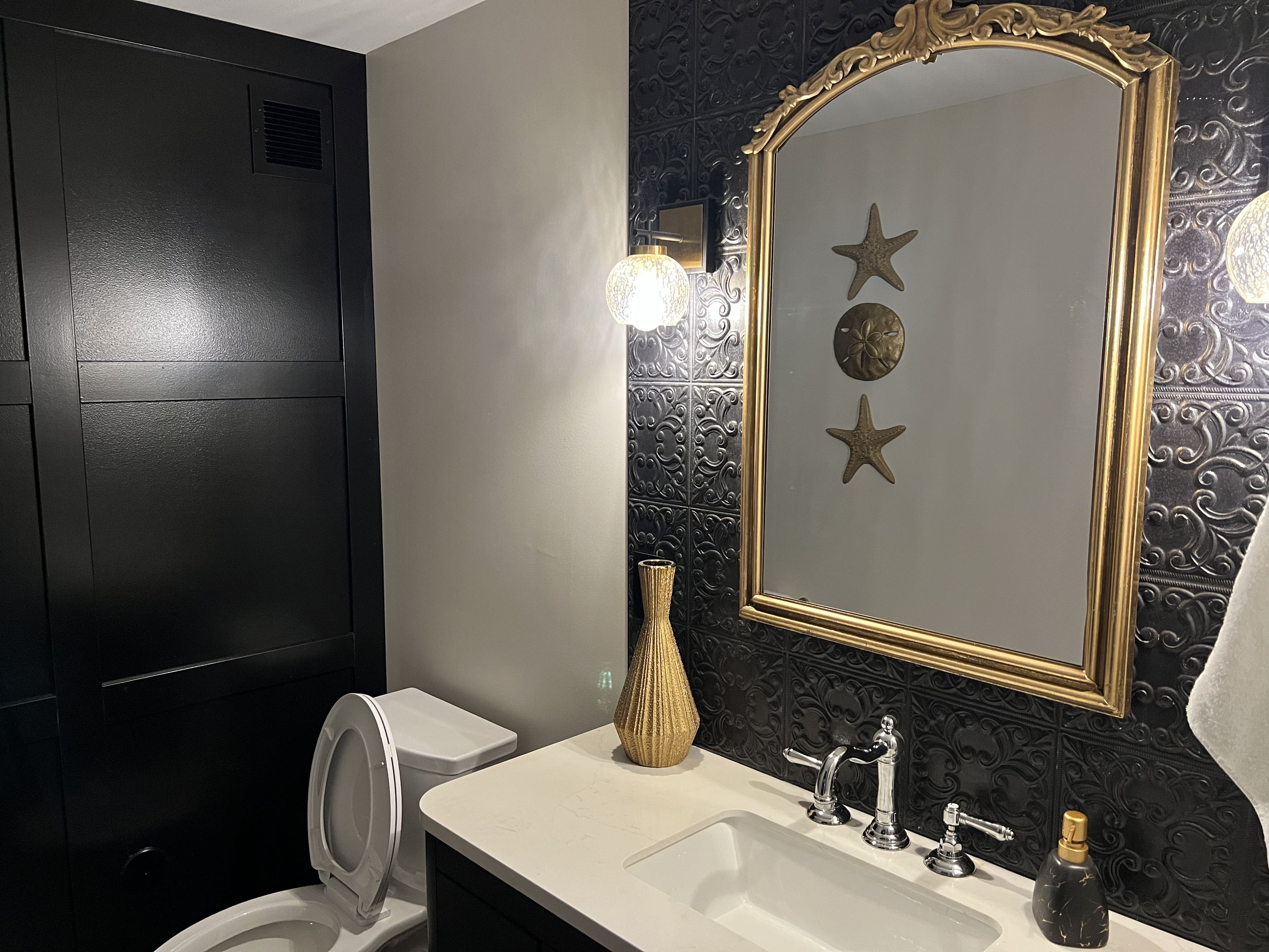 Sink and toilet