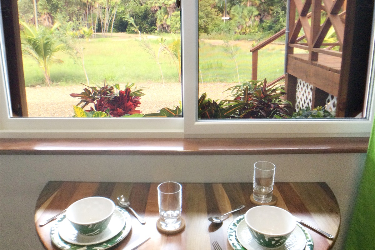 A table and a view for two