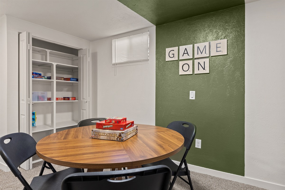 Downstairs Family Game Room