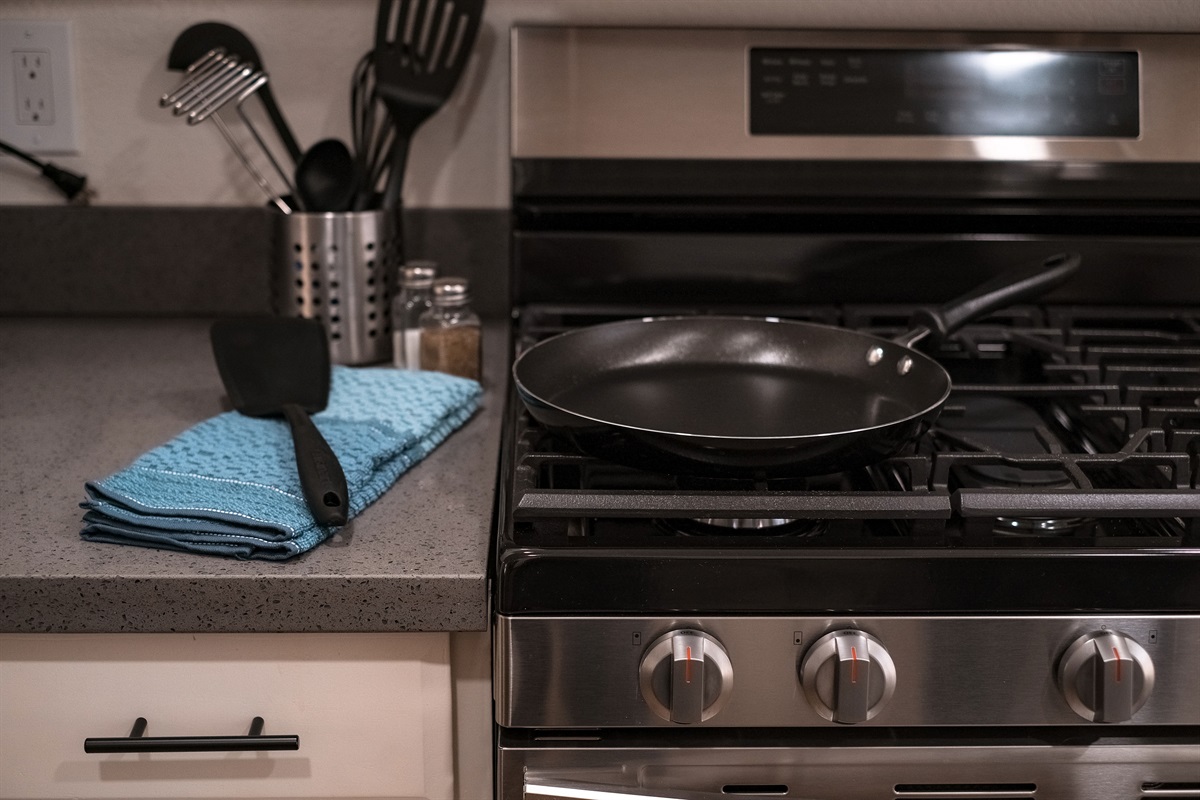 The kitchen has everything you will need during your stay.