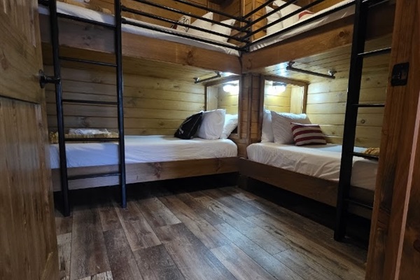 Grab Bars on lower bunks to help enter and exit bed