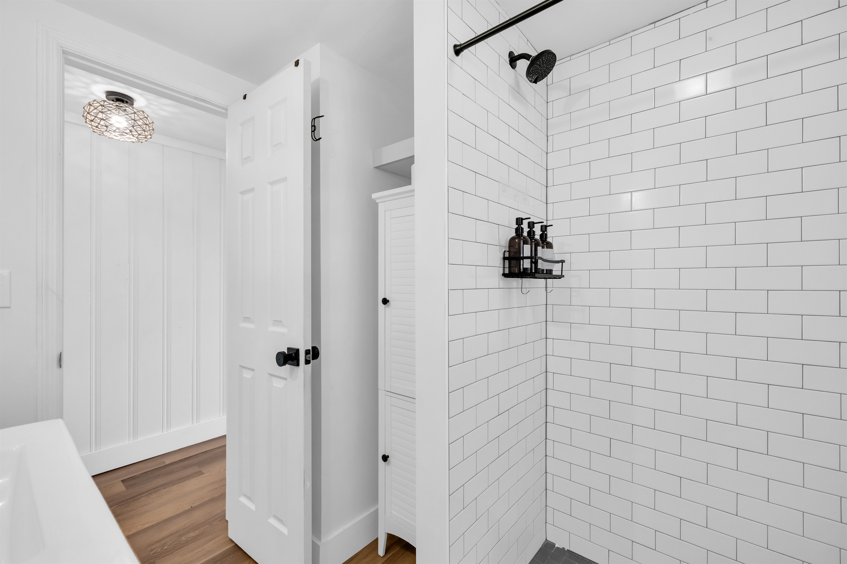 Hall Bathroom with walk in shower