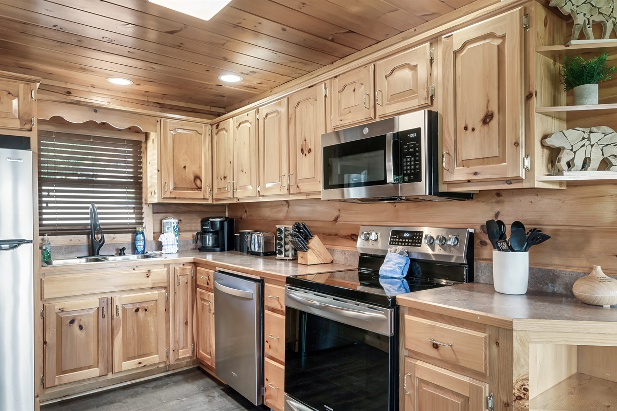 Fully stocked kitchen — skip the restaurant lines