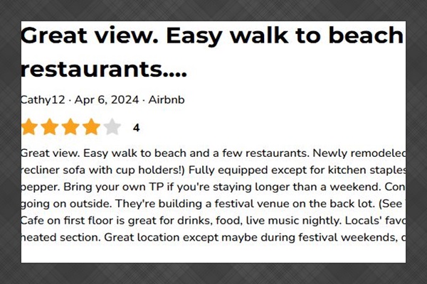 Airbnb Reviews