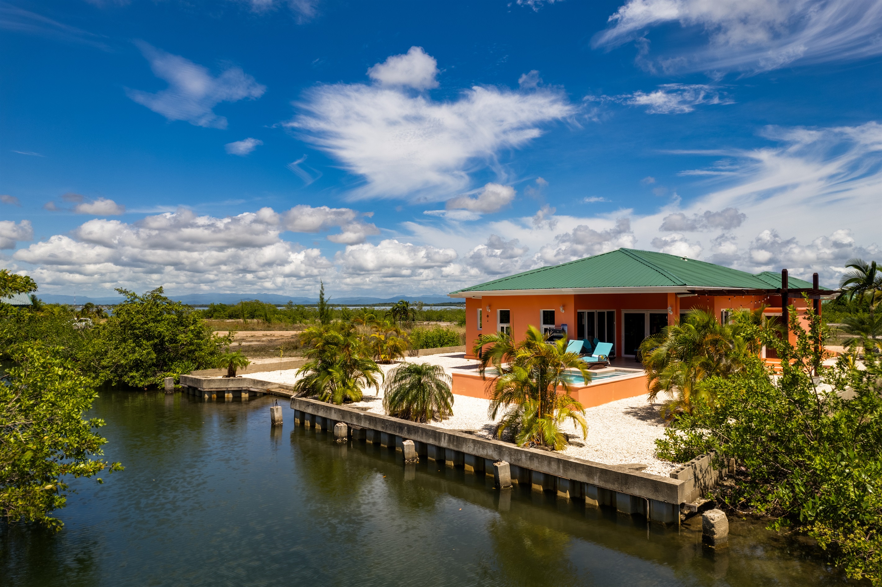 House view from Lagoon