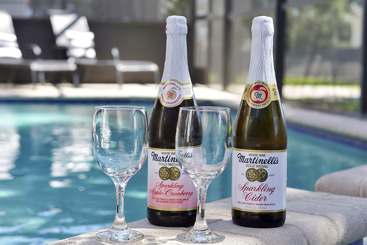 Great for a photo op- but please remember to pour any glass drinks inside the house and use only plastic glass and dinnerware outside! Safety first!