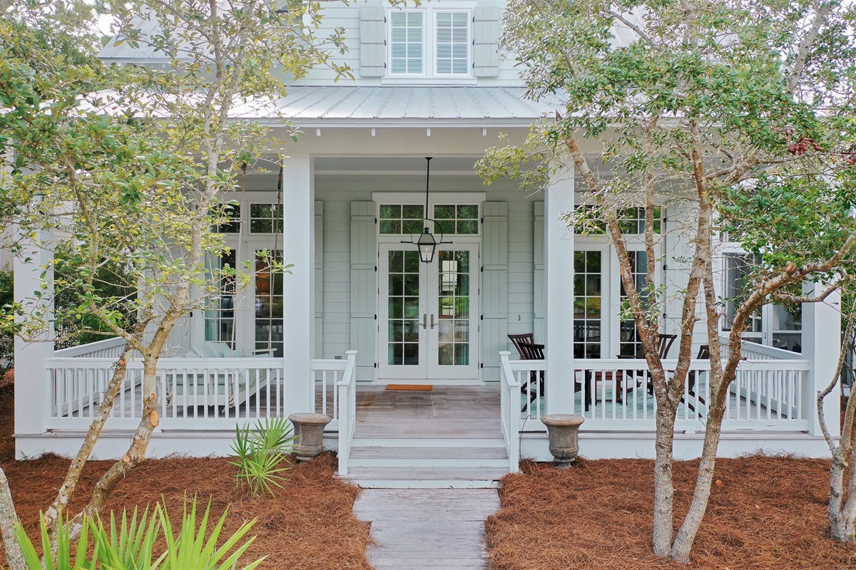 Enjoy the welcoming front porch while you have your morning coffee or afternoon cocktail. 