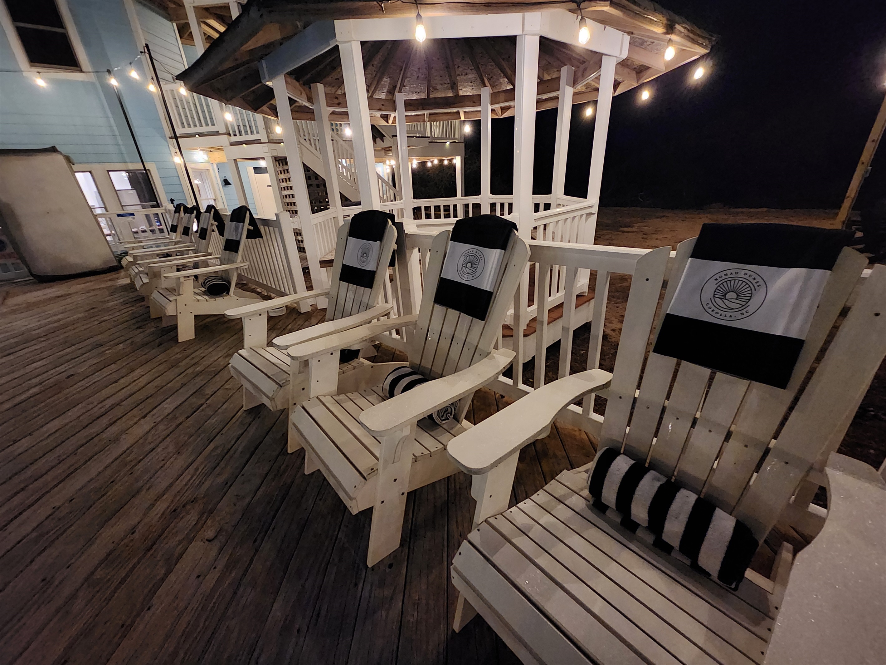 We provide beach mats and beach towels