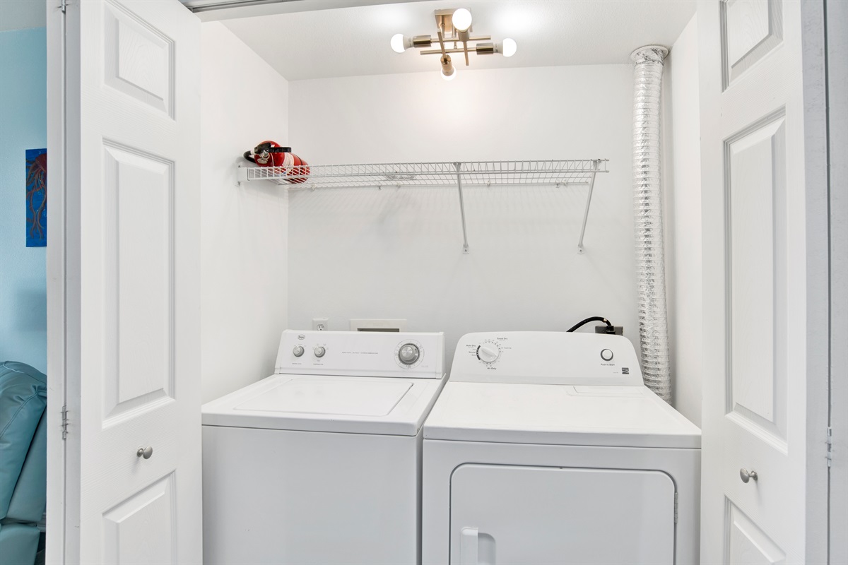 In Unit Washer And Dryer