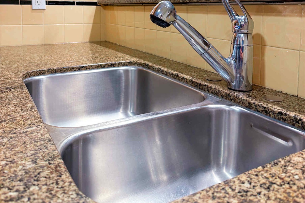 Unit A. Double Kitchen sink