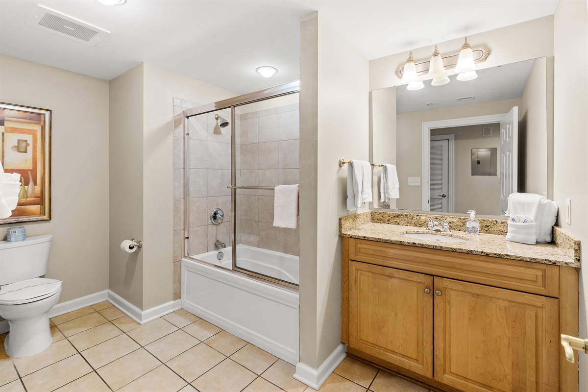 Bathroom - Large Vanity and Walk-in Shower