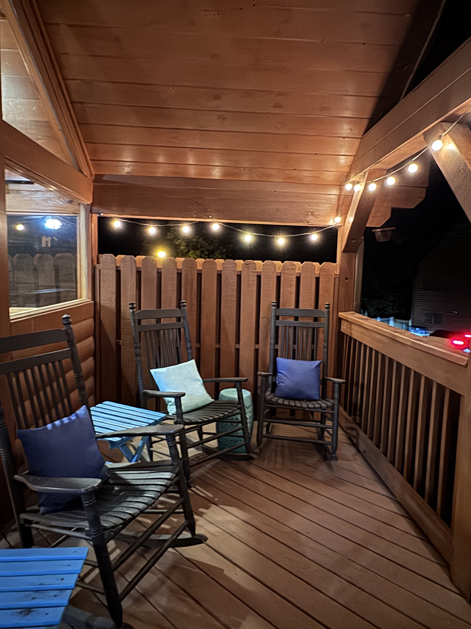 Main level deck lighting