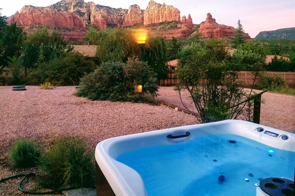 "The early morning hot tub with a once in a lifetime view was great." -Robin B., Bend, OR.